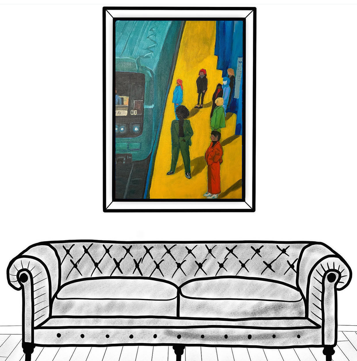 Taking the last train - print